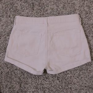 Pacsun cream denim shorts